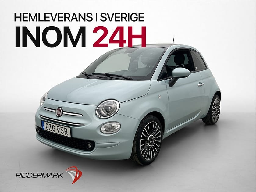 Bild 3 av Fiat 500 Hybrid Lounge 70hk Glastaklucka Sensorer Bluetooth