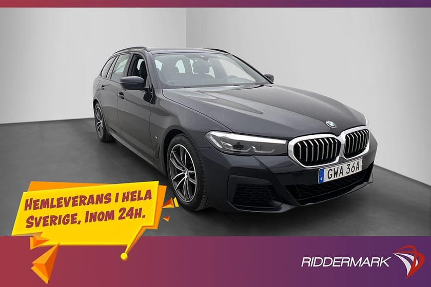 Bild 1 av BMW 520d xDrive Touring 190hk M Sport Skinn Kamera Navi CarPlay Drag
