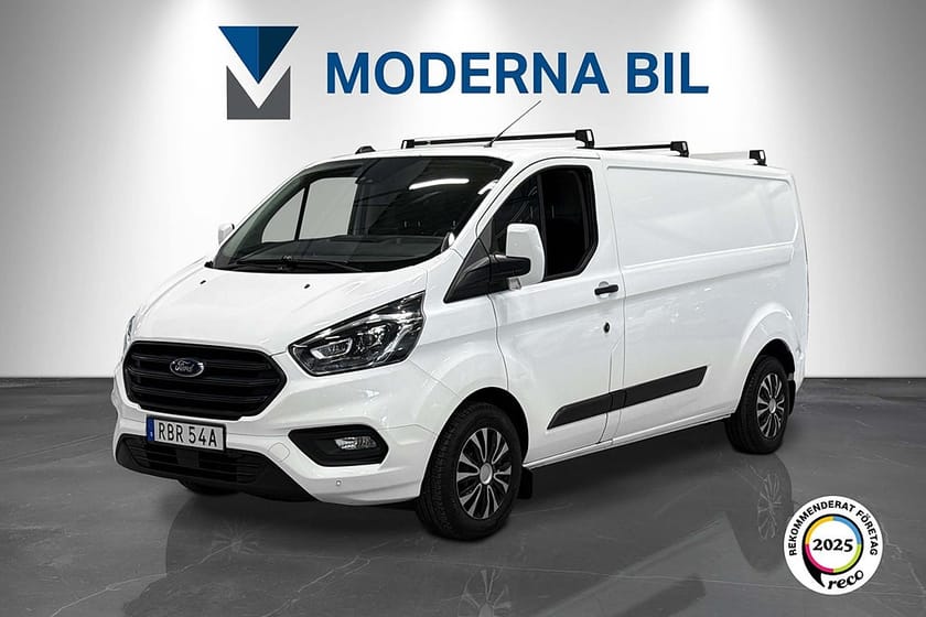 Bild 1 av Ford Transit Custom 300 2.0 130hk Automat Lång Moms Drag Bkam D-värm