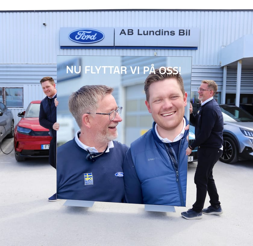 Lundins Bil flyttar till nya lokaler bakgrundsbild