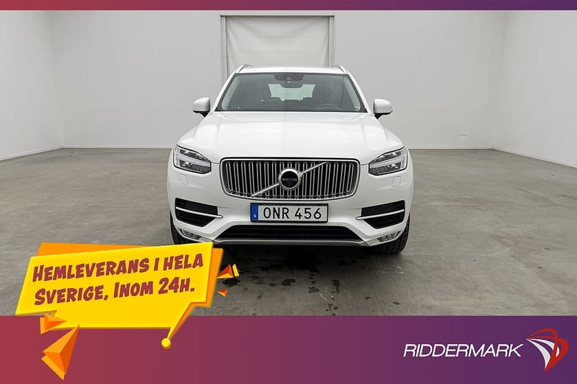Bild 1 av Volvo XC90 D5 AWD Inscription 7-Sits VOC Värm HUD 360° Drag