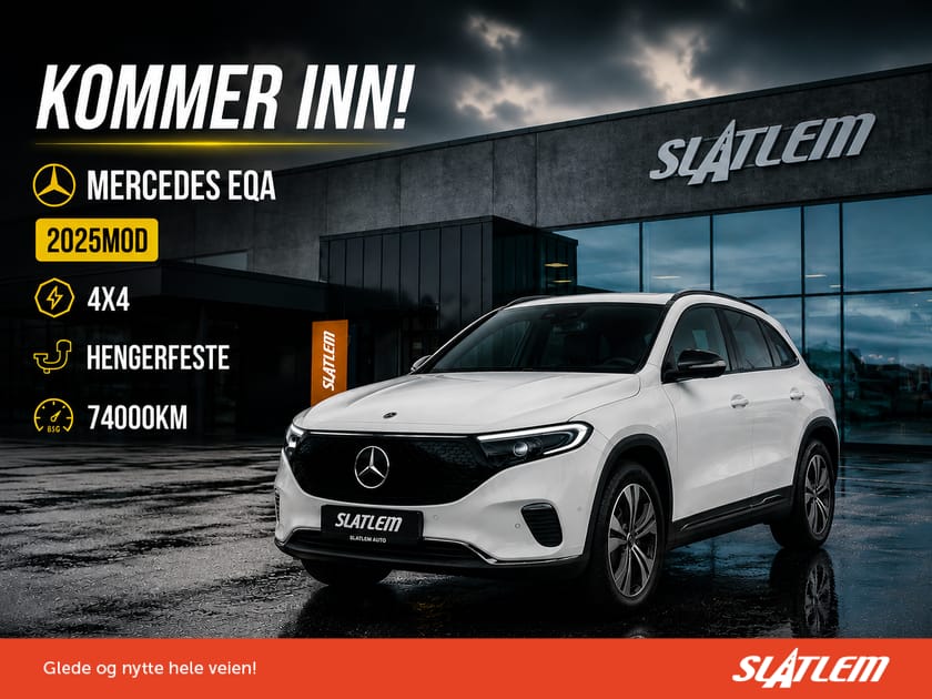 Bilde 1 av Mercedes-Benz EQA 300 4MATIC 4 Matic, krok, progressive, varme ratt+++