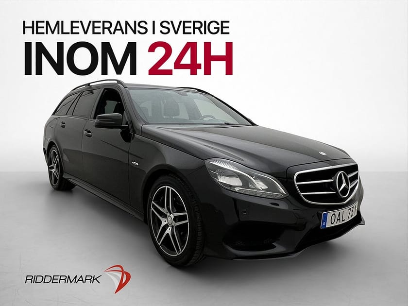 Bild 3 av Mercedes-Benz E 220 T BlueTEC 4MATIC 4M Avantgarde Drag Sensorer Halvskinn