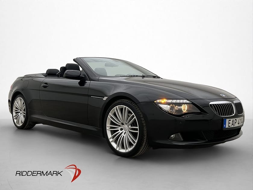 Bild 1 av BMW 650i Convertible 650 367hk Dynamic HiFi HUD Navi Soft-Close