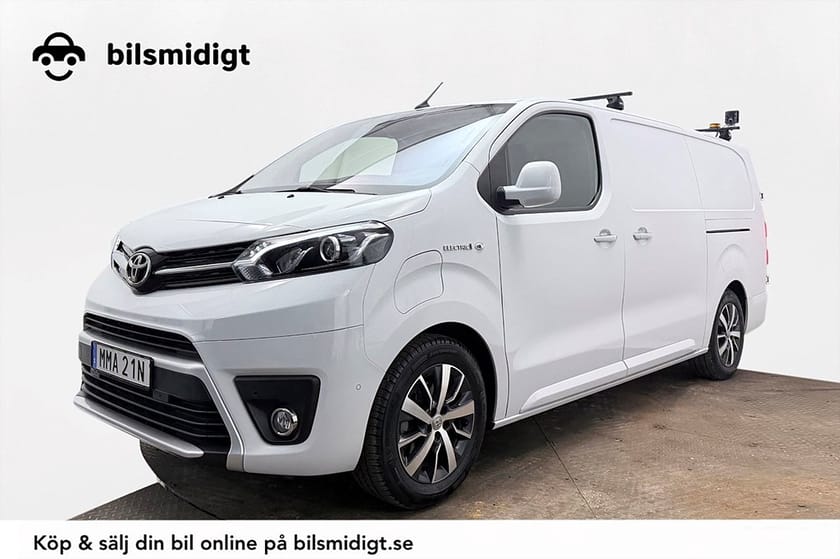 Bild 1 av Toyota Proace Electric 75 kWh Drag 2xSidodörr Inredd Navi Kamera 3-sits CCS