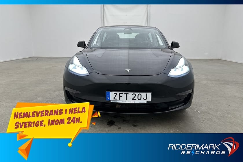 Bild 2 av Tesla Model 3 Long Range AWD Autopilot Drag Rattvärm Sv.Såld