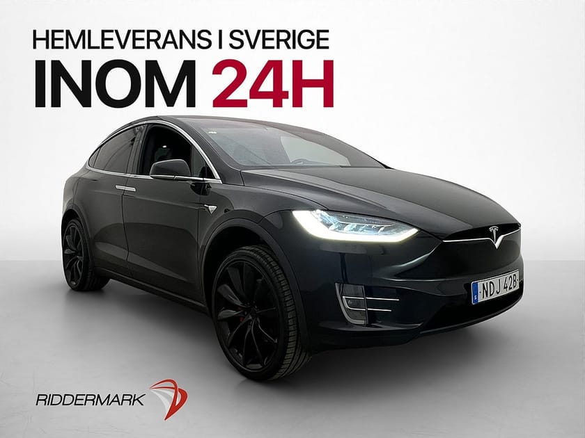 Bild 1 av Tesla Model X Performance AWD 6-Sits AP Drag Luftfjädring