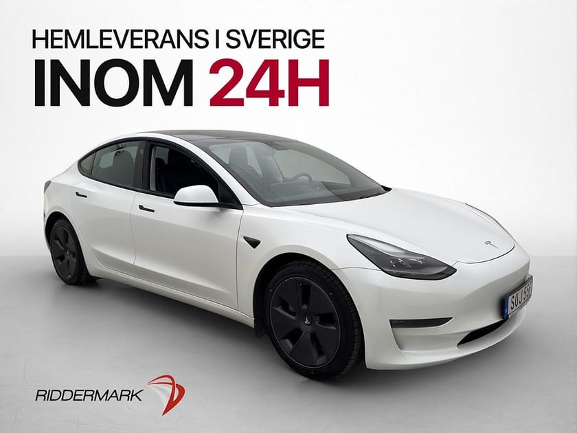 Bild 1 av Tesla Model 3 Long Range AWD MOMS Svensksåld Panorama