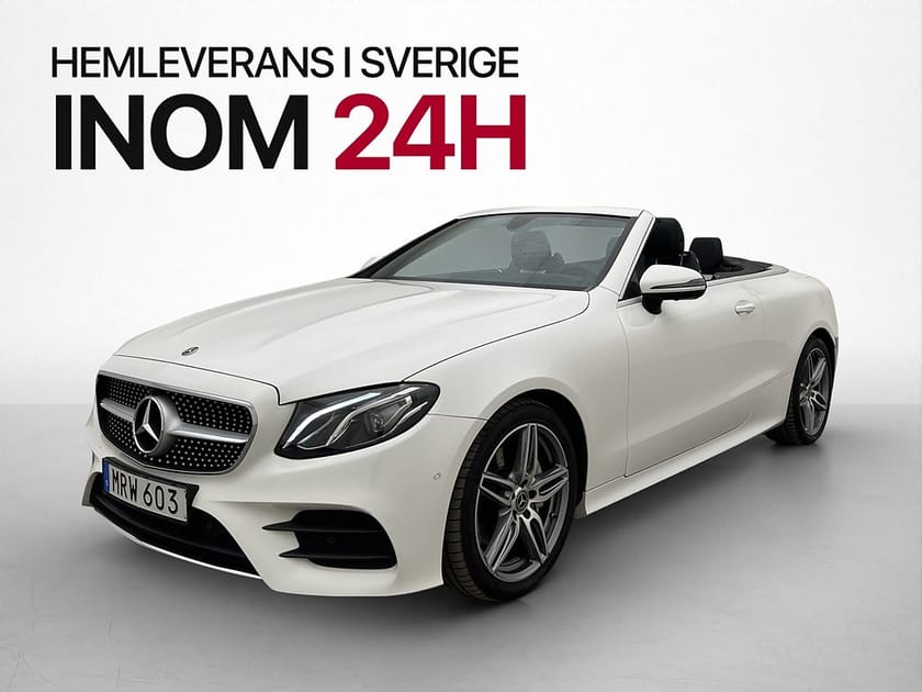 Bild 1 av Mercedes-Benz E 200 Cabriolet 184hk AMG Line 360° Minnespkt