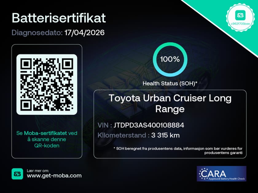 Bilde 2 av Toyota Urban Cruiser SUV 4WD Executive 61kWt