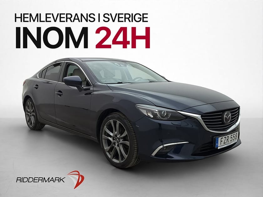 Bild 1 av Mazda 6 Sedan 2.2 SKYACTIV-D 175hk Optimum BOSE HUD Kamera Skinn