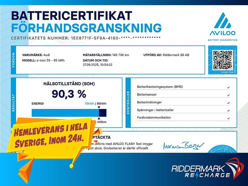 Bild 5 av Audi e-tron 55 quattro Q S-Line Pano B&O HUD Matrix 360 Drag CarPlay