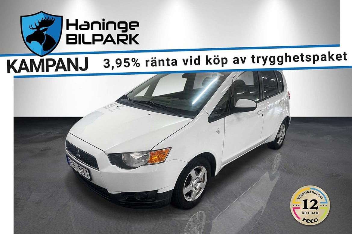 Mitsubishi Colt 5-dørs 1.3 MPI Manuell, 5-trinn, 95hk, 2012