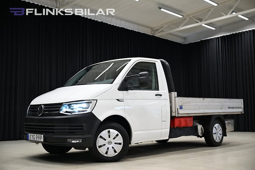 Bild 1 av Volkswagen Transporter Chassi Cab 4Motion DSG 150HK Flak|LED|Drag|Värmare|Leasebar