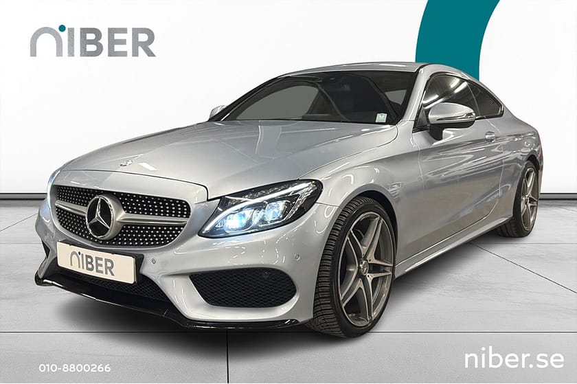Bild 1 av Mercedes-Benz C 220 d Coupé 9G, AMG, Värmare, Burmeister