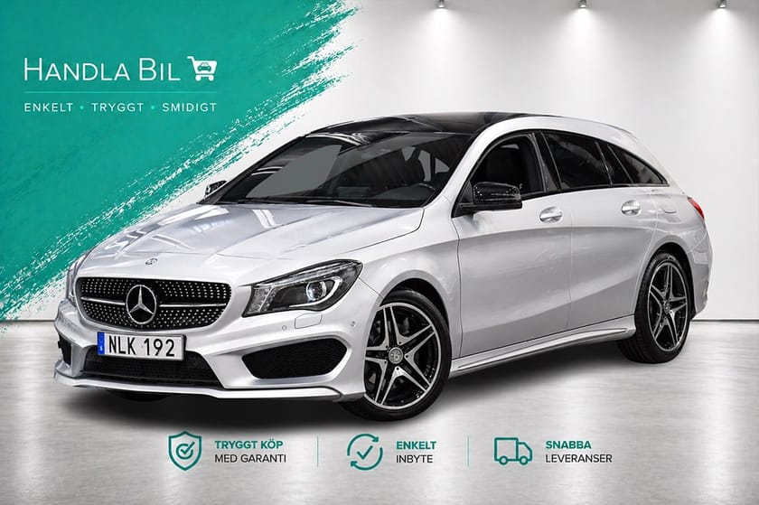 Bild 1 av Mercedes-Benz CLA 220 CDI Shooting Brake AMG Line Panorama H/K Skinn Navi Ny-Serv