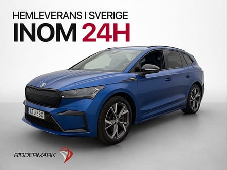 Škoda Enyaq iV 80x Skoda 265hk Sportline Värmare Dragkrok Kamera MOMS