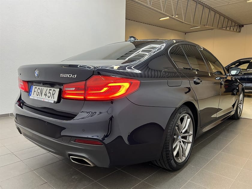 Bild 3 av BMW 520d xDrive Sedan 520 190hk M Sport Värmare/Läder/Krok/Navi/Bkamera/Nyservad