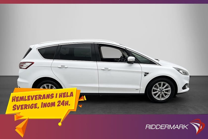 Bild 5 av Ford S-Max AWD 180hk Business 7-Sits Värm Kamera Elstol Drag