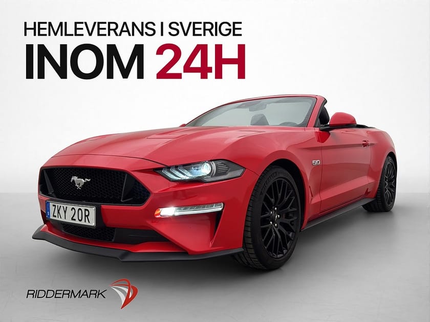 Bild 3 av Ford Mustang GT Cabriolet Convertible 450hk B&O Kamera CarPlay Sv.Såld