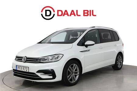 Volkswagen Touran 7-seater 1.4 TSI 150HK R-LINE 7-SITS B-KAM P-VÄRM DRAG APP-CONN