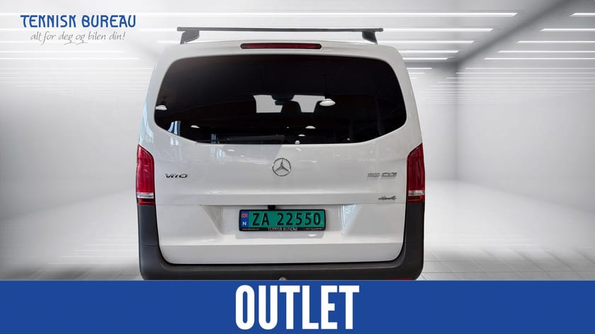 Bilde 3 av Mercedes-Benz Vito 119 CDI 4x4 3.0t Webasto,hengerfeste,ryggekamera 2500 Kg krokvekt