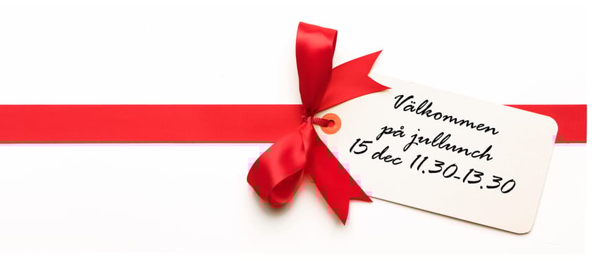 Välkommen på jullunch bakgrundsbild