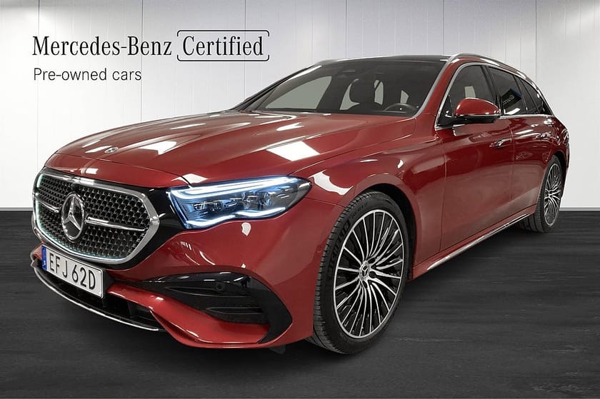 Bild 1 av Mercedes-Benz E 300 T e AMG Premium Drag Läder 360 kamera elstolar