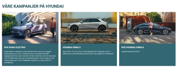 Våre kampanjer på Hyundai