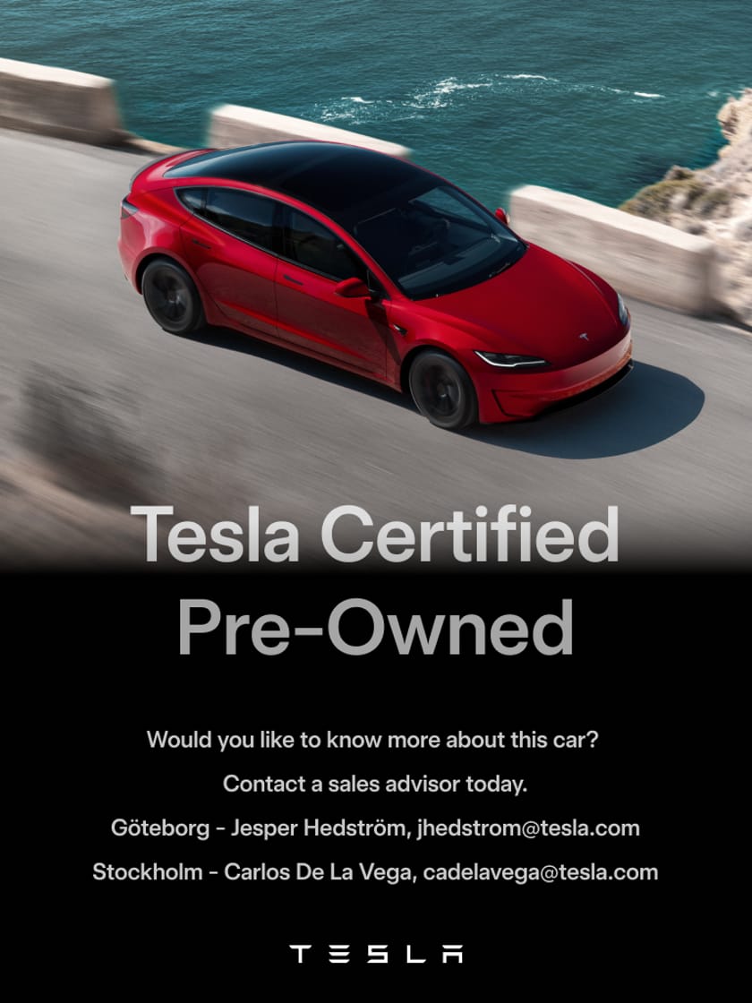 Bild 3 av Tesla Model S Certified Pre-Owned. 3,84% ränta.. Vinterdäck på originalfälg
