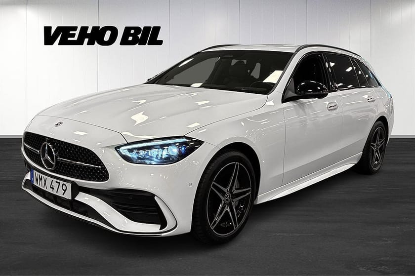 Bild 1 av Mercedes-Benz C 300 T e 300e AMG Line 360° Kamera Drag Burmester Elstolar