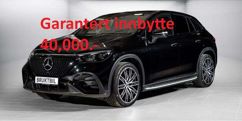 Bilde 1 av Mercedes-Benz EQE SUV 350 4MATIC 40,000.-  innbytte ved kjøp av bil Harstad.