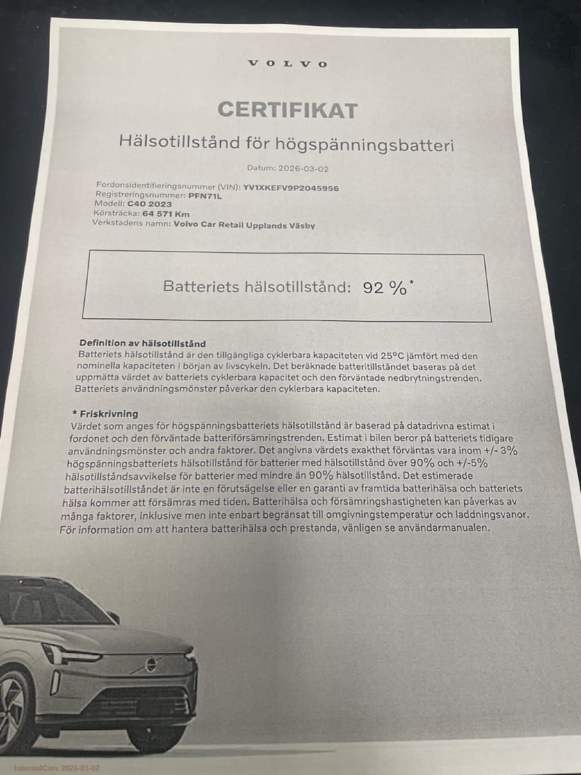 Bild 3 av Volvo C40 Recharge Single Motor Ultimate / Klimatpaket (SELEKT)