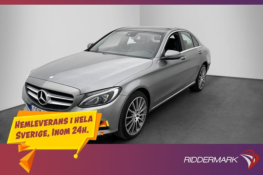 Bild 1 av Mercedes-Benz C 220 d 4MATIC 4M 170hk Dragkrok Halvskinn