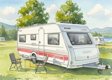 Kabe Trailer Royal 560 XL KS, Förtält, Markis m sidor,