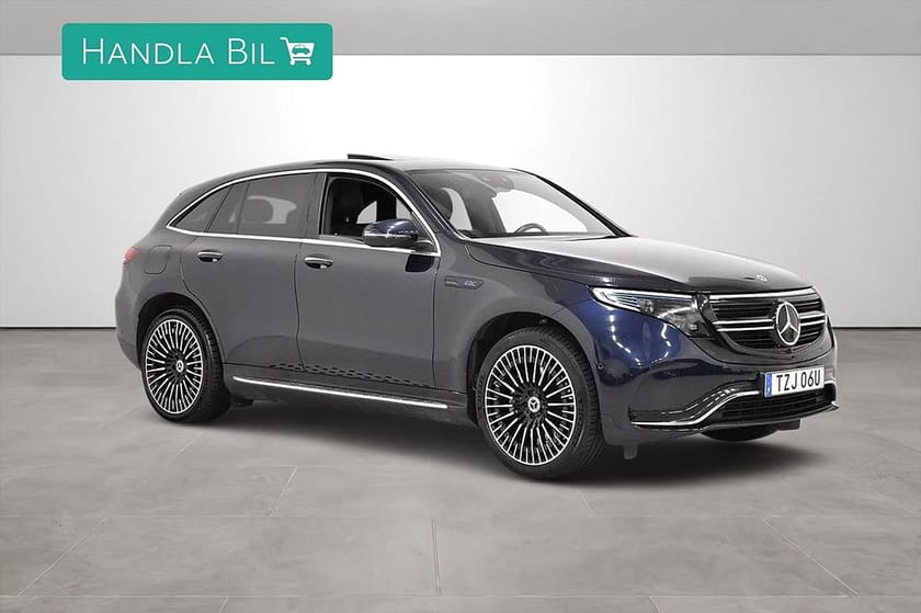 Bild 4 av Mercedes-Benz EQC 400 4MATIC 4M AMG Pano HUD Burmester Drag SoV-hjul