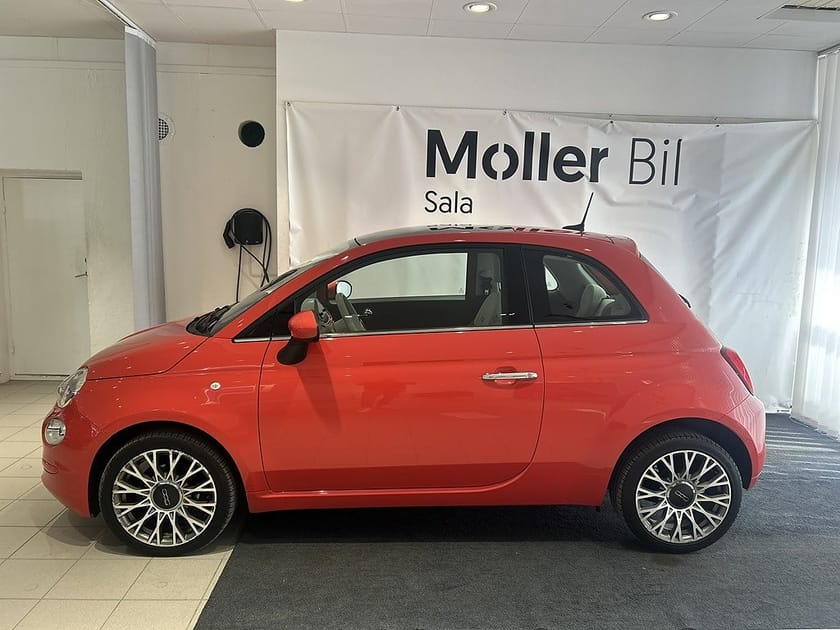 Bild 3 av Fiat 500 1.2 69hk Glastak|Nybesiktigad
