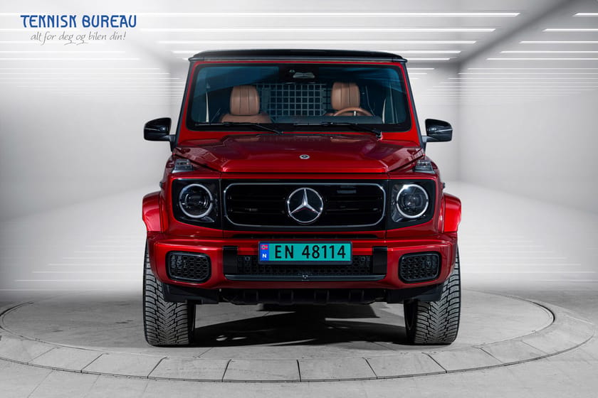 Bilde 4 av Mercedes-Benz G 580 Med ALT utstyr, den exclusive fargen Hyacinth Red