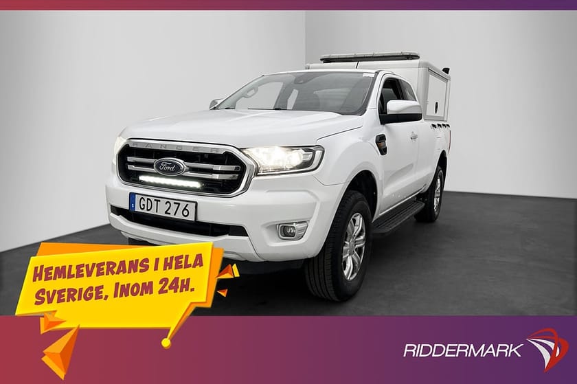 Bild 1 av Ford Ranger SuperCab 2.0 4x4 Värmare Drag Diff CARPLAY Påbyggnad Moms