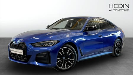 BMW i4 M50 xDrive Gran Coupé Fully Charged Glastaklucka H/K Drag Läder Elstol Head Up