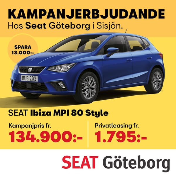 Kampanj på storsäljaren SEAT Ibiza!