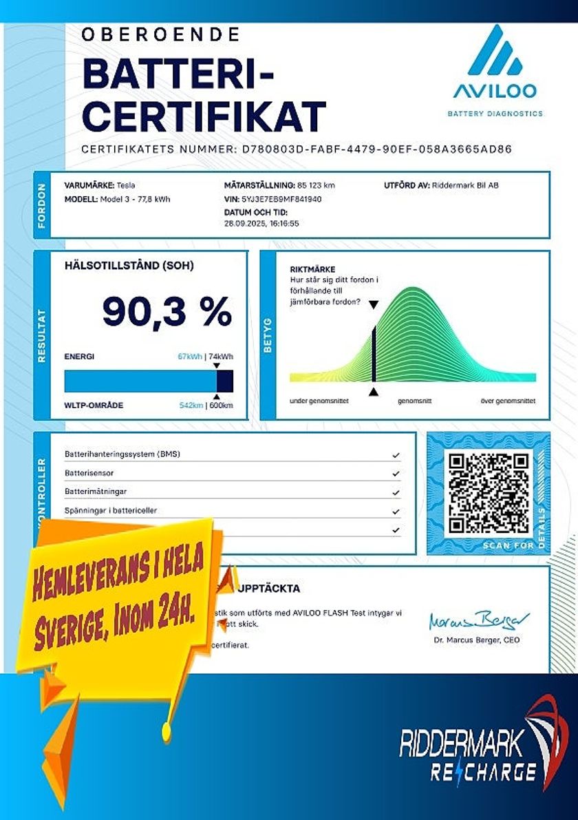 Bild 5 av Tesla Model 3 Long Range AWD FSD Acc Boost Drag Ljus-Interiö