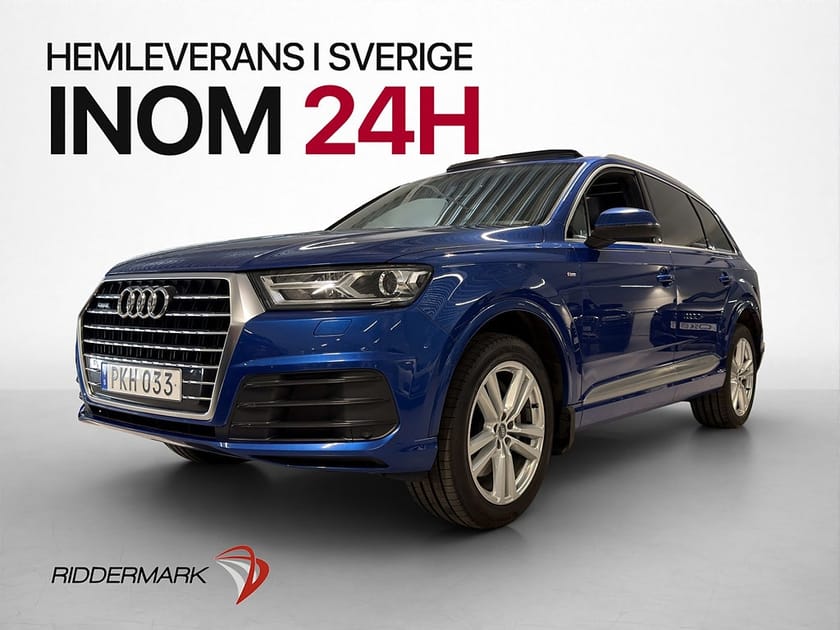 Bild 1 av Audi Q7 3.0 TDI V6 Quattro S-Line 7-Sits Värm Pano Luft Drag