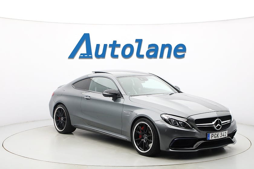 Bild 1 av Mercedes-Benz AMG C 63 S Coupé C63 Panorama, Burmester, 360° 510hk