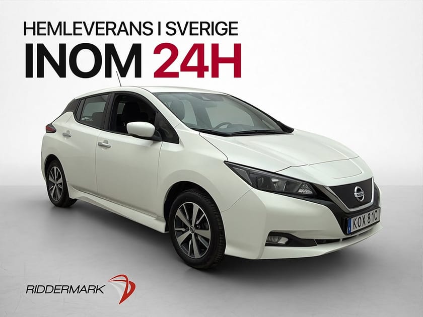 Bild 1 av Nissan Leaf 40 kWh 150hk Kamera Keyless Rattvärme Låg skatt