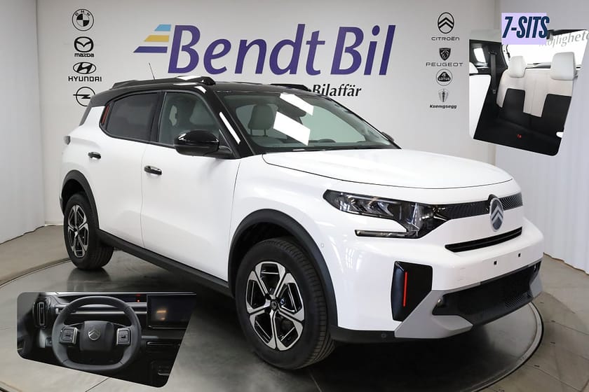 Bild 1 av Citroën C3 Aircross Hybrid 145 MAX 145Hk e-DSC / Carplay / 7-Sits