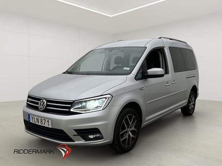 Volkswagen Caddy Maxi Life 7-Seater 4M Värm Kamera Drag 7-Sits 1-Bruk