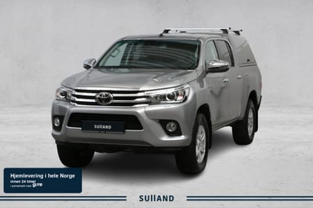 Toyota Hilux Dobbelcab 2,4 150hk D-Cab SR+ Hardtop/DobbeltGulv/LAV.KM/ACC/++
