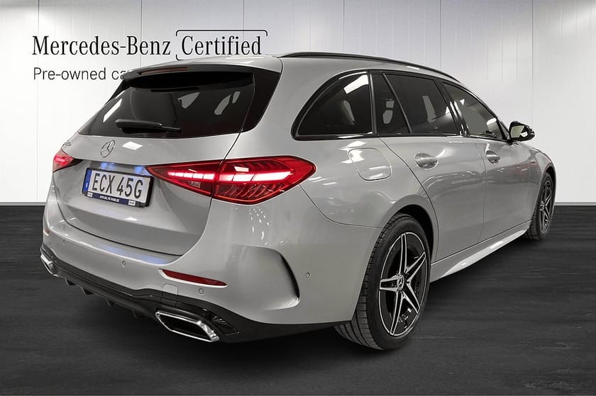 Bild 3 av Mercedes-Benz C 300 T e C300 AMG Nightpack Drag Läderklädsel Navi Värmare Dist