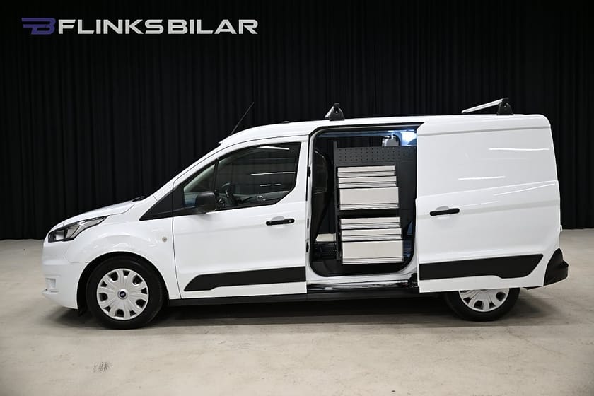 Bild 1 av Ford Transit Connect 210 LWB L2 100HK Automat|Dubbeldörr|Inredd|Drag|Värmare